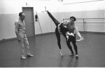 New York City Ballet rehearsal of "Glinkaiana" with George Balanchine, Patricia McBride and Edward Villella, choreography by George Balanchine (New York)