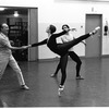 New York City Ballet rehearsal of "Glinkaiana" with George Balanchine, Patricia McBride and Edward Villella, choreography by George Balanchine (New York)