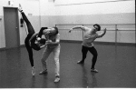 New York City Ballet rehearsal of "Glinkaiana" with George Balanchine, Patricia McBride and Edward Villella, choreography by George Balanchine (New York)