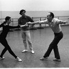 New York City Ballet rehearsal of "Glinkaiana" with George Balanchine, Patricia McBride and Edward Villella, choreography by George Balanchine (New York)