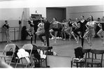 New York City Ballet rehearsal room with George Balanchine leading Company Class (New York)