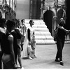 New York City Ballet rehearsal of "Prologue" with Jacques d'Amboise, Mimi Paul and dancers on stage, choreography by Jacques d'Amboise (New York)