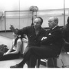 New York City Ballet rehearsal of "Slaughter on Tenth Avenue" with George Balanchine and Richard Rodgers, choreography by George Balanchine (New York)