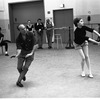 New York City Ballet rehearsal of "Slaughter on Tenth Avenue" with George Balanchine and Suzanne Farrell, choreography by George Balanchine (New York)