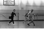 New York City Ballet rehearsal of "Dances at a Gathering" with Allegra Kent and Jerome Robbins, choreography by Jerome Robbins (New York)