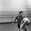 New York City Ballet rehearsal of "Dances at a Gathering" with Edward Villella, Patricia McBride and Jerome Robbins, choreography by Jerome Robbins (New York)