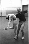 New York City Ballet rehearsal of "Dances at a Gathering" with Patricia McBride and Jerome Robbins, choreography by Jerome Robbins (New York)