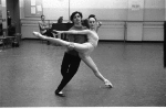New York City Ballet rehearsal of "Dances at a Gathering" with Patricia McBride and Edward Villella, choreography by Jerome Robbins (New York)