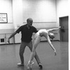 New York City Ballet rehearsal of "Dances at a Gathering" with Gelsey Kirkland and Jerome Robbins, choreography by Jerome Robbins (New York)