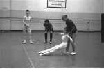 New York City Ballet rehearsal of "Dances at a Gathering" with Patricia McBride, Edward Villella, Jerome Robbins and Gelsey Kirkland, choreography by Jerome Robbins (New York)