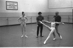 New York City Ballet rehearsal of "Dances at a Gathering" with Patricia McBride, Edward Villella, Jerome Robbins and Gelsey Kirkland, choreography by Jerome Robbins (New York)