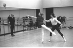 New York City Ballet rehearsal of "In the Night" with Jerome Robbins, Sara Leland and Robert Maiorano, choreography by Jerome Robbins (New York)