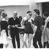 New York City Ballet rehearsal of "In the Night" with Jerome Robbins with dancers including Sara Leland, Anthony Blum and Kay Mazzo, choreography by Jerome Robbins (New York)