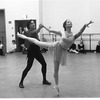 New York City Ballet rehearsal of "Who Cares?" with Jacques d'Amboise and Marnee Morris, choreography by George Balanchine (New York)