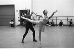 New York City Ballet rehearsal of "Who Cares?" with Jacques d'Amboise and Marnee Morris, choreography by George Balanchine (New York)