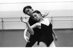 New York City Ballet rehearsal of "Who Cares?" with Patricia McBride and Jacques d'Amboise, choreography by George Balanchine (New York)