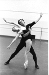 New York City Ballet rehearsal of "Who Cares?" with Patricia McBride and Jacques d'Amboise, choreography by George Balanchine (New York)