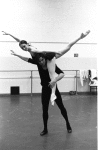 New York City Ballet rehearsal of "Who Cares?" with Patricia McBride and Jacques d'Amboise, choreography by George Balanchine (New York)