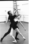 New York City Ballet rehearsal of "Who Cares?" with Patricia McBride and Jacques d'Amboise, choreography by George Balanchine (New York)