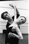 New York City Ballet rehearsal of "Who Cares?" with Patricia McBride and Jacques d'Amboise, choreography by George Balanchine (New York)