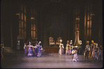New York City Ballet "Sleeping Beauty"; Act I scene, entrance of King and Queen, choreography by Peter Martins (New York)