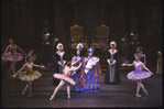 New York City Ballet "Sleeping Beauty"; Court scene in Act I as Nurses show baby to guests, choreography by Peter Martins (New York)