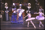 New York City Ballet "Sleeping Beauty"; Court scene in Act I as the King and Queen show baby to guests, choreography by Peter Martins (New York)