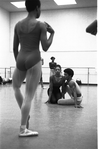 New York City Ballet rehearsal for "Concerto for Jazz Band and Orchestra" with Gayle McKinney and Samuel Smalls, choreography by George Balanchine and Arthur Mitchell (New York)