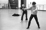 New York City Ballet rehearsal for "Watermill" with Jerome Robbins and Edward Villella, choreography by Jerome Robbins (New York)