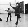 New York City Ballet rehearsal for "Watermill" with Jerome Robbins and Edward Villella, choreography by Jerome Robbins (New York)