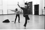 New York City Ballet rehearsal for "Watermill" with Jerome Robbins and Edward Villella, choreography by Jerome Robbins (New York)