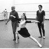 New York City Ballet rehearsal for "Goldberg Variations" with Jerome Robbins, Susan Hendl, Anthony Blum and Peter Martins, choreography by Jerome Robbins (New York)