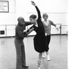New York City Ballet rehearsal for "Goldberg Variations" with Jerome Robbins, Karin von Aroldingen and Peter Martins, choreography by Jerome Robbins