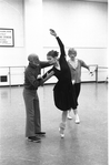 New York City Ballet rehearsal for "Goldberg Variations" with Jerome Robbins, Karin von Aroldingen and Peter Martins, choreography by Jerome Robbins