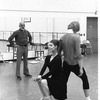 New York City Ballet rehearsal for "Goldberg Variations" with Jerome Robbins, Karin von Aroldingen and Peter Martins, choreography by Jerome Robbins (New York)