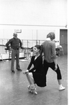 New York City Ballet rehearsal for "Goldberg Variations" with Jerome Robbins, Karin von Aroldingen and Peter Martins, choreography by Jerome Robbins (New York)