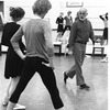 New York City Ballet rehearsal for "Goldberg Variations" with Jerome Robbins, Karin von Aroldingen and Peter Martins, choreography by Jerome Robbins (New York)