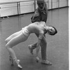 New York City Ballet rehearsal for "The Goldberg Variations" with Jerome Robbins and Patricia McBride, choreography by Jerome Robbins (New York)