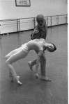 New York City Ballet rehearsal for "The Goldberg Variations" with Jerome Robbins and Patricia McBride, choreography by Jerome Robbins (New York)