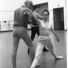 New York City Ballet rehearsal for "The Goldberg Variations" with Jerome Robbins and Patricia McBride, choreography by Jerome Robbins (New York)