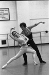 New York City Ballet rehearsal for "The Goldberg Variations" with Helgi Thomason and Patricia McBride, choreography by Jerome Robbins (New York)