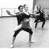 New York City Ballet rehearsal for "Goldberg Variations" with  Anthony Blum and Susan Hendl, David Richardson and Heather Watts, choreography by Jerome Robbins (New York)