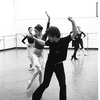New York City Ballet rehearsal for "Concerto for Two Solo Pianos" with Richard Tanner and Colleen Neary, choreography by Richard Tanner (New York)