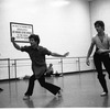 New York City Ballet rehearsal for "Concerto for Two Solo Pianos" with Richard Tanner and Bruce Wells, choreography by Richard Tanner (New York)