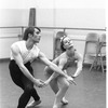 New York City Ballet rehearsal for "Violin Concerto" with Karin von Aroldingen and Jean-Pierre Bonnefous, choreography by George Balanchine (New York)