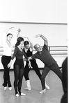 New York City Ballet rehearsal for "The Concert" with Jerome Robbins and dancers, choreography by Jerome Robbins (New York)