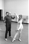 New York City Ballet rehearsal for "The Concert" with Jerome Robbins and Christine Redpath, choreography by Jerome Robbins (New York)