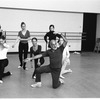 New York City Ballet rehearsal for "The Concert" with Jerome Robbins and dancers, choreography by Jerome Robbins (New York)