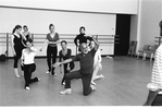 New York City Ballet rehearsal for "The Concert" with Jerome Robbins and dancers, choreography by Jerome Robbins (New York)