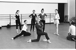 New York City Ballet rehearsal for "The Concert" with Jerome Robbins and dancers, choreography by Jerome Robbins (New York)